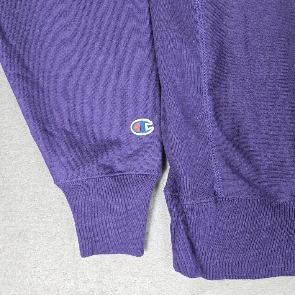 Vintage Champion Reverse Weave Holy Cross College Sweatshirt Adult XL Purple Y2k